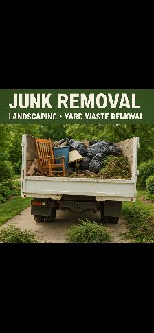 Garbage and junk removal. Yard clean up. Debris. loads to dump