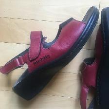 Sandale cuir rouge, MEPHISTO, grandeur 39, - Photo 4