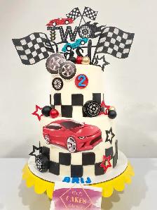 cars racing cake, Boys birthday cake - Photo 4