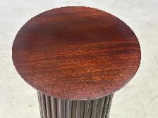 Contemporary Fluted Mahogany Pedestal - Photo 3