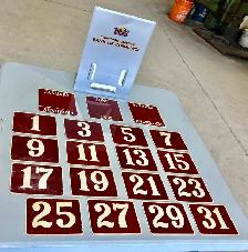 Metal Perpetual Wall Calendar Canadian Imperial Bank of Commerce - Photo 2