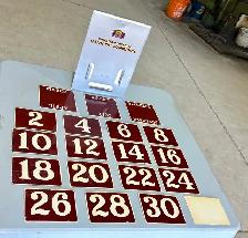 Metal Perpetual Wall Calendar Canadian Imperial Bank of Commerce - Photo 3