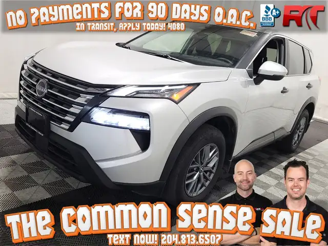 2025 Nissan Rogue S AWD - Backup Cam, Blind Spot Sensor, Rear De