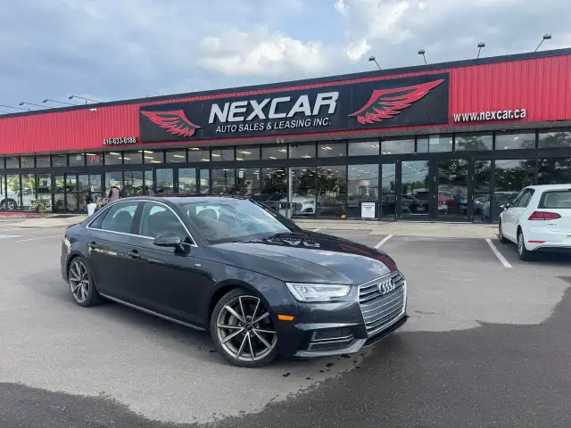 2017 Audi A4 TECHNIK S-LINE AWD LEATHER PAN/ROOF NAV B/SPOT CAM