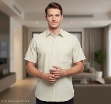 MEN'S FORMAL SHORT SLEEVE SHIRT (X-LARGE) - Photo 2