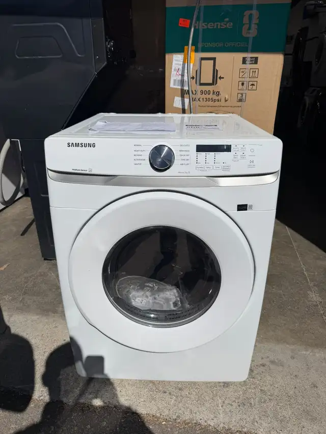 Dryer - 27' Samsung 7.5 Cu. Ft.Front Load - DVE45T6005W - White