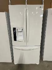 Réfrigérateur blanc 33'' portes françaises distributeu d'eau LG