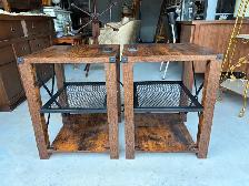 Rustic Side Tables with Extras