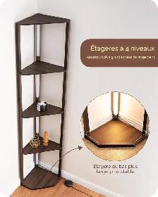 Étagère d'angle avec lumière LED - Photo 4