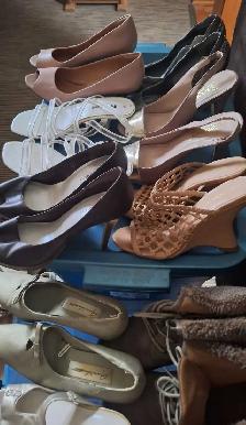 Huge lot 16 pairs women's shoes sizes 7 to 7 1/2 - Photo 4