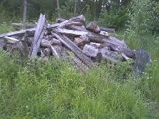 FREE fire wood must pick up