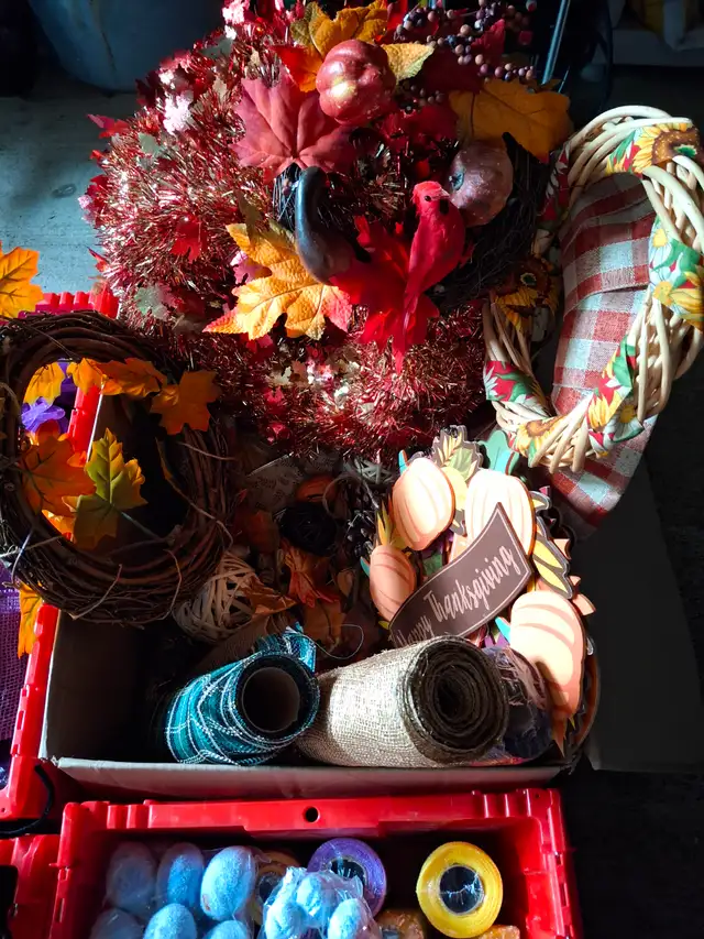 Craft Supplies - Seasonal - Bins not included