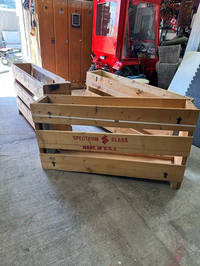 wooden storage crates