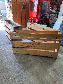 wooden storage crates