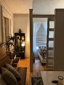 SEPTEMBER 1ST: Furnished uptown Junior one-bedroom, to call home
