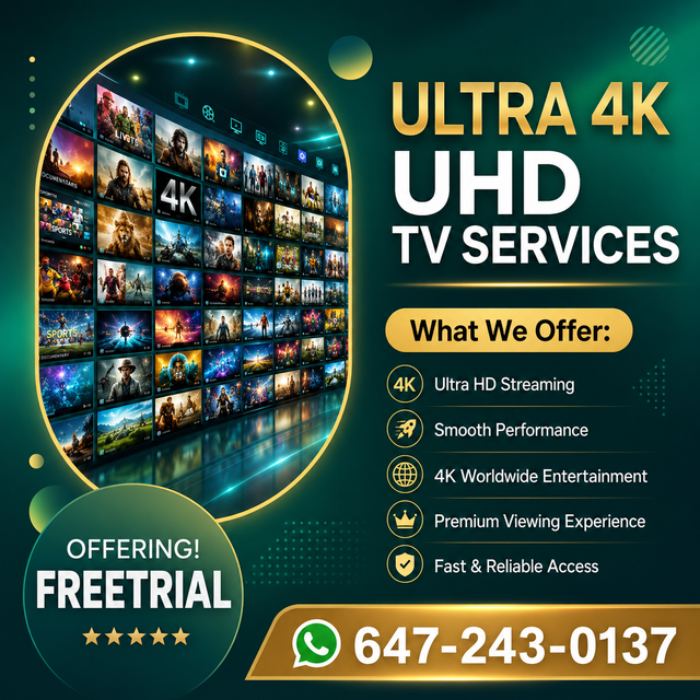Stable 4K TV Connection #freetrial
