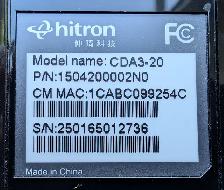 Hitron CDA3-20 CDA3 20 Cable Modem