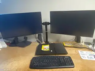 Dual Arm Monitor Mount