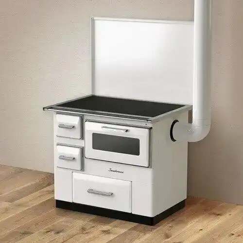 WOOD COOKSTOVE  AND RADIATORS
