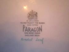 Paragon BRIDAL LEAF fine bone china - Photo 2