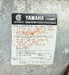 Yamaha generator 6600/6000 watts - Photo 4