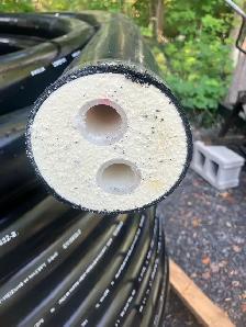 Logstor wood boiler pipe