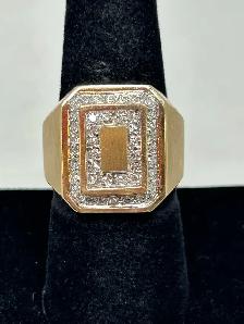 Double Frame Men’s Diamond Ring - Photo 3