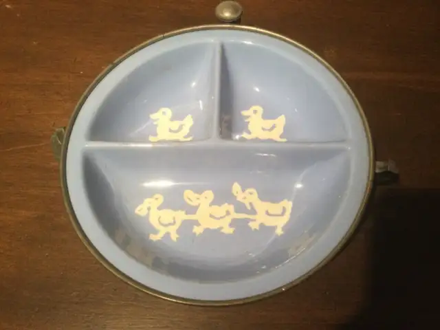 Vintage Blue Baby Plate