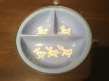Vintage Blue Baby Plate