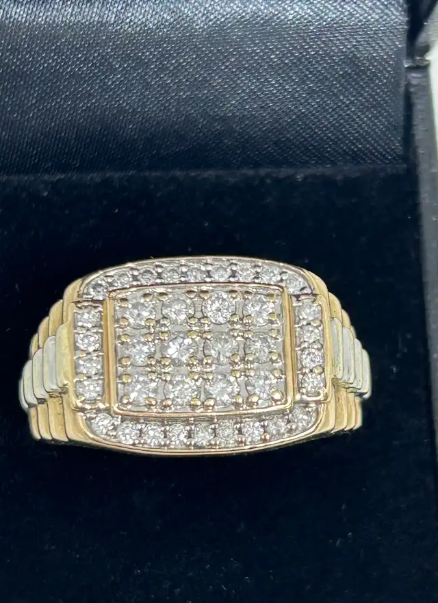 Men’s Two Tone Diamond  Ring