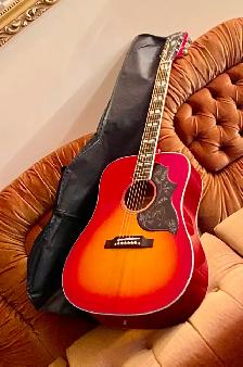 'NEW' Acoustic-Electric Guitar, Hummingbird, Excellent with CASE