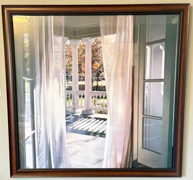 Large, Framed Artworks: Relaxing on the Porch   Thomas Kinkade
