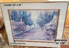 Large, Framed Artworks: Relaxing on the Porch   Thomas Kinkade - Photo 6