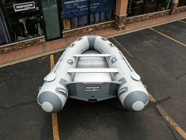12.5 ft inflatable portable boat. great for fishing and family