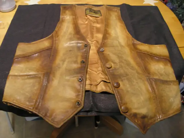 Men's Leather Vest