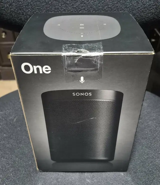 SONOS ONE (GEN 2) SMART SPEAKER – BLACK – OPEN BOX / NEVER USED