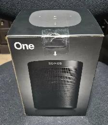 SONOS ONE (GEN 2) SMART SPEAKER – BLACK – OPEN BOX / NEVER USED
