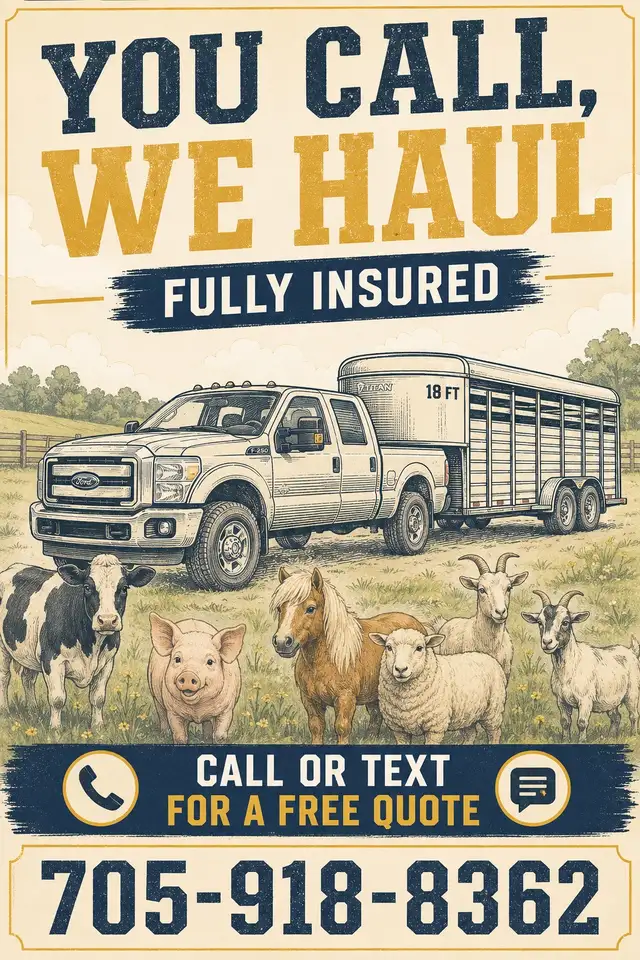 Livestock Hauling You Call We Haul