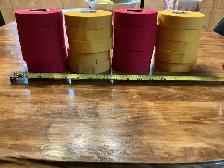 New 10 Rolls of Red & 10 Rolls of Yellow Sports Hockey Tape ! - Photo 2