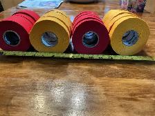 New 10 Rolls of Red & 10 Rolls of Yellow Sports Hockey Tape ! - Photo 3