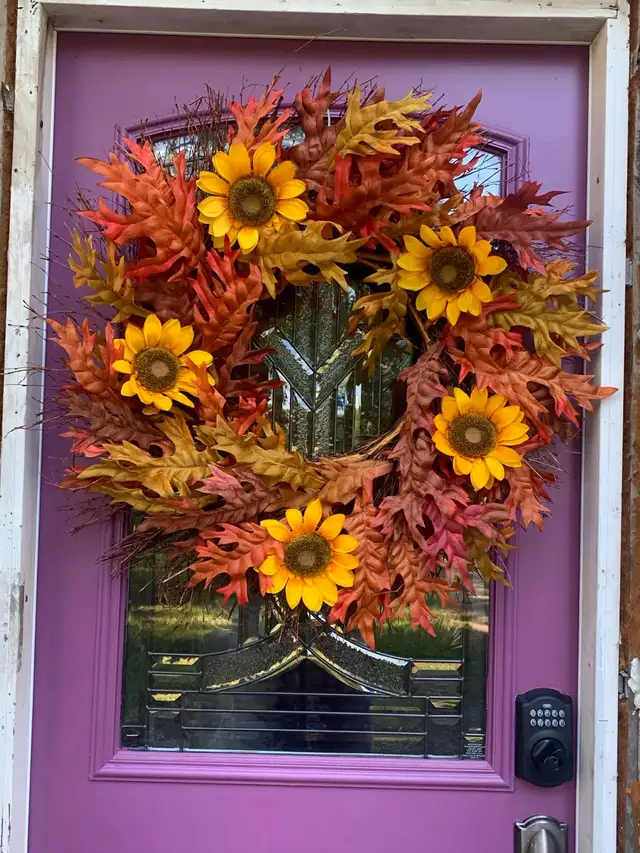 30-inch Sunflower Autumn Wreath