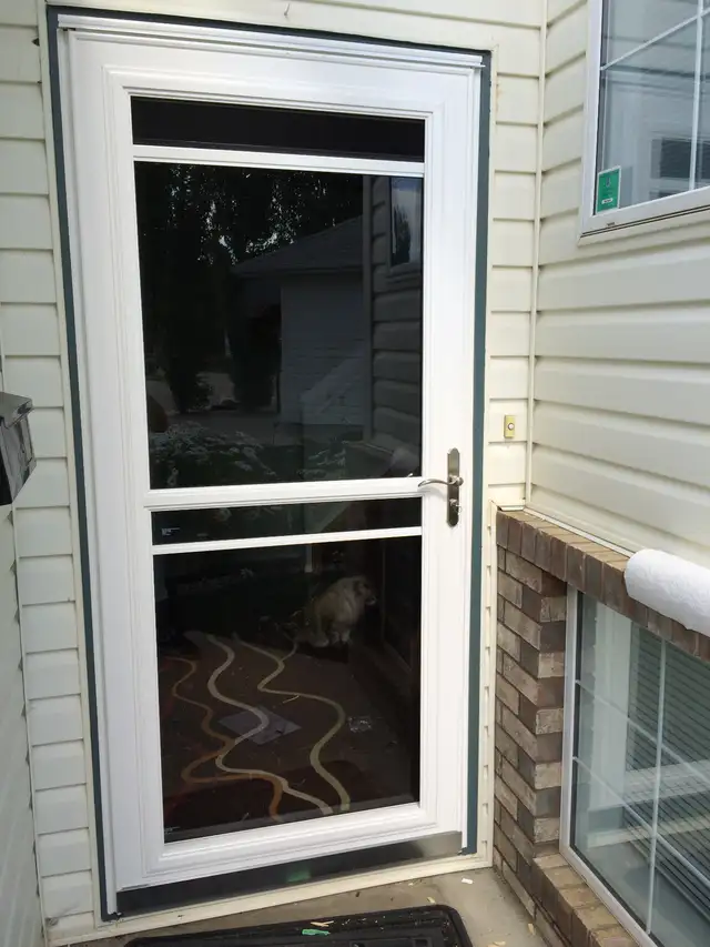 STORM DOOR INSTALLATION, Screen door Fixing Realigning Dead Bolt