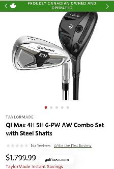 Selling my Taylor made golf clubs.