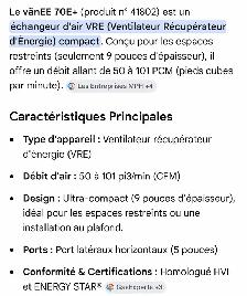 échangeur d’air van EE 70  neuf - Photo 9