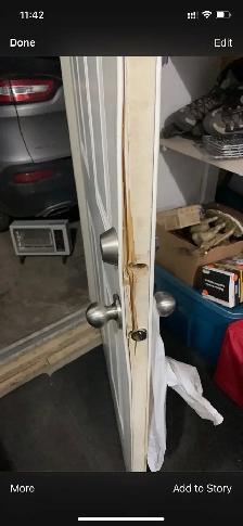 you have split cracked busted door frames or door slabs , no pro