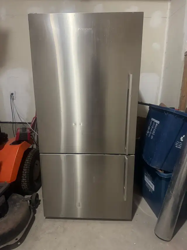 Stainless steel fridge