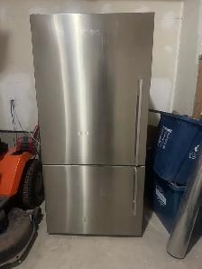 Stainless steel fridge