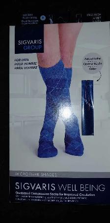 Sigvaris Men's Compression Socks 15 20mmHg Size B 6pairs