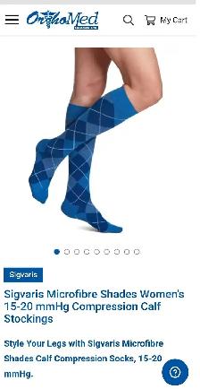 Sigvaris Women's Compression Socks 15 20mmHg Size A 6 pairs - Photo 4