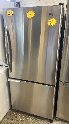 Maytag 30" Bottom Freezer Refrigerator-30-Day Warranty